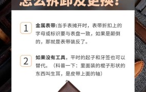 手表怎么拆卸表链换皮带图解